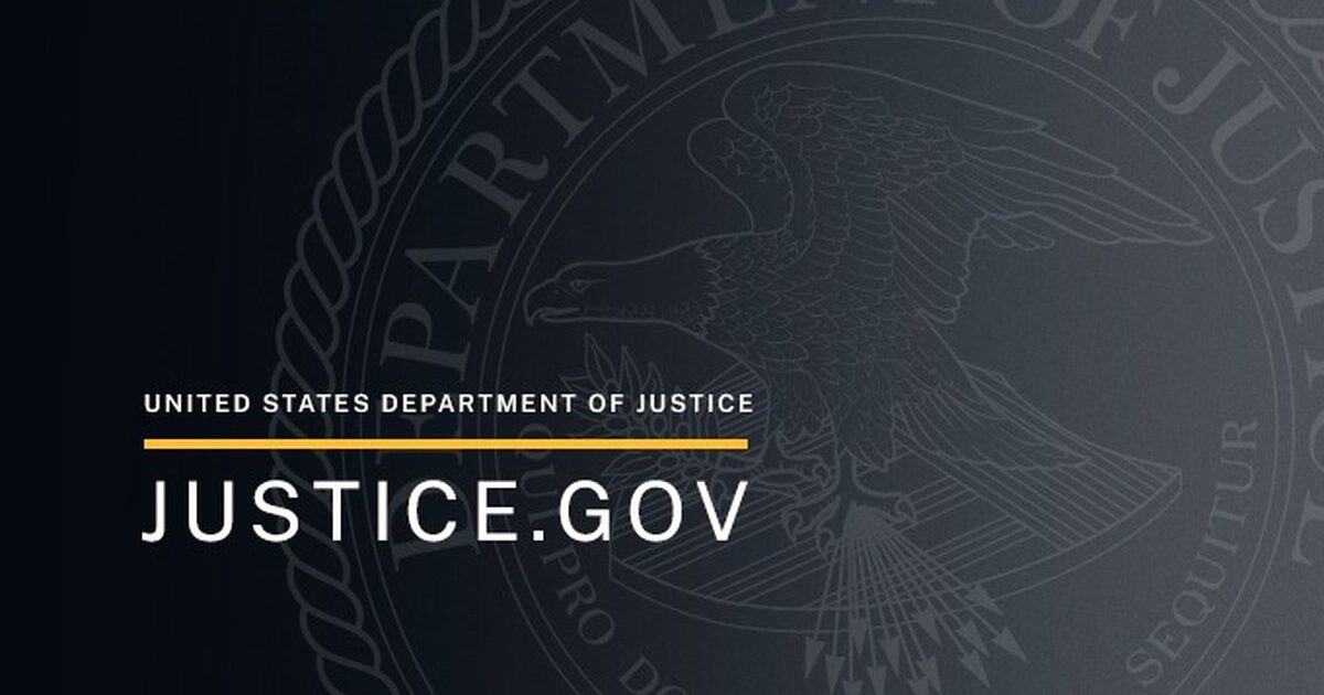 U.S. Department of Justice seal. (Public domain)
