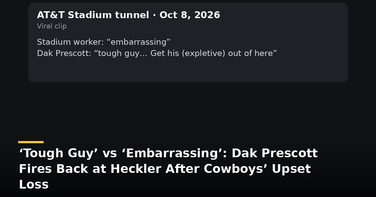 Illustrative recreation of the viral tunnel clip; quotes as reported by USA Today/KDFW