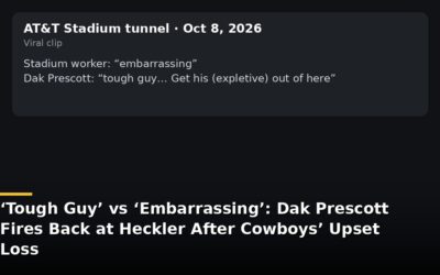 Illustrative recreation of the viral tunnel clip; quotes as reported by USA Today/KDFW