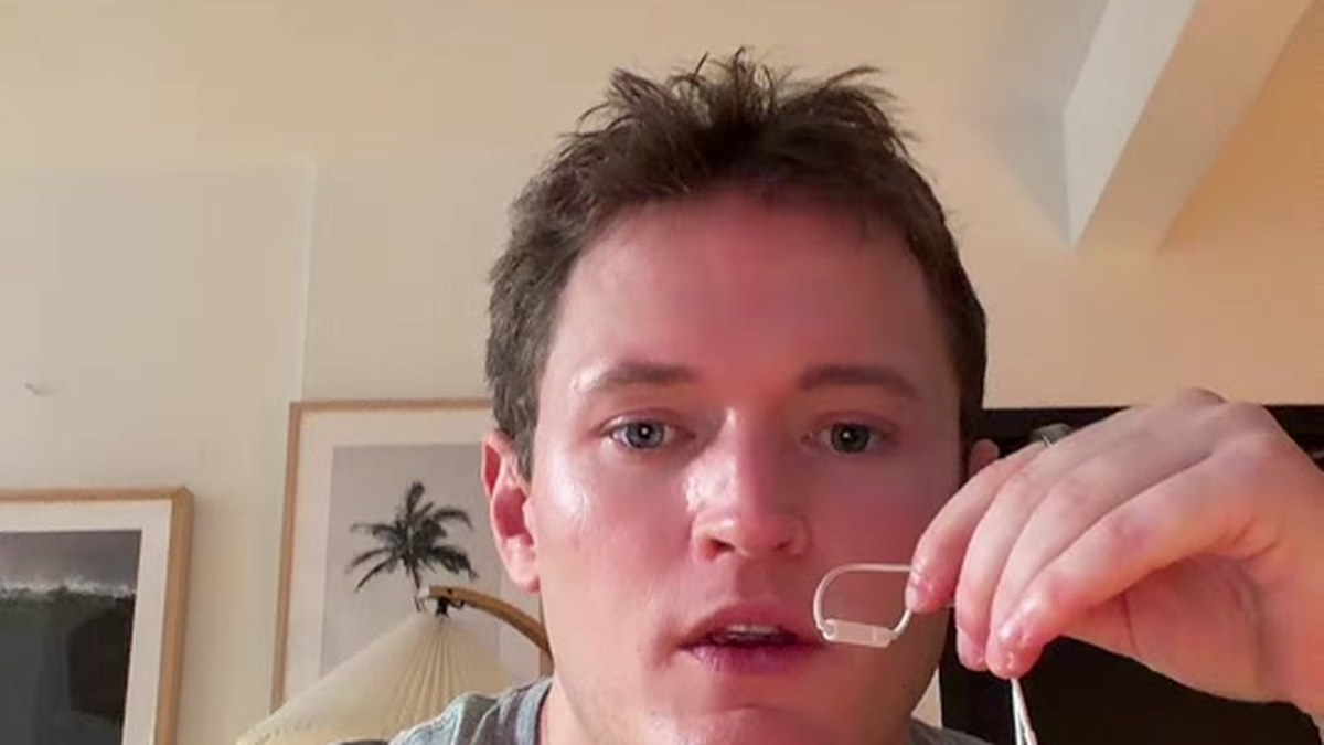 Hess Hembree speaking in TikTok video about cool parents
