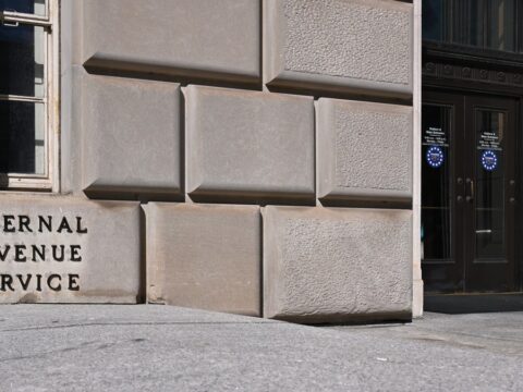 Internal Revenue Service building entrance
