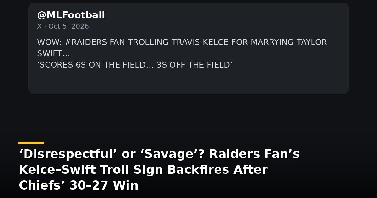 X post recreation: @MLFootball via X